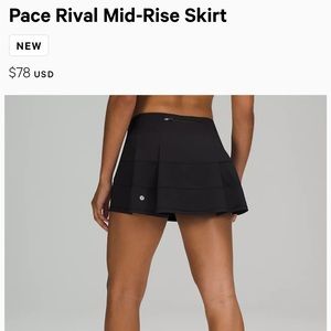 Pace rival tennis skirt 12'